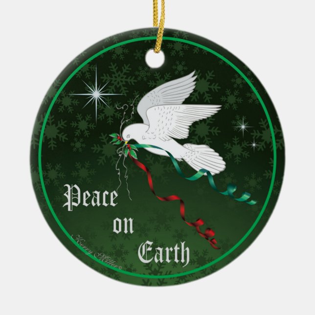 Ornamento De Cerâmica Porta branca (Frente)