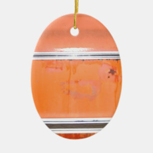 Ornamento De Cerâmica Porta do Caminhão de Chevy Laranja