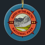 Ornamento De Cerâmica Portas do Parque Nacional Ártico<br><div class="desc">Portas do vetor Ártico trabalho de arte. O parque é o parque nacional mais setentrional dos Estados Unidos,  situado inteiramente ao norte do Círculo Ártico.</div>