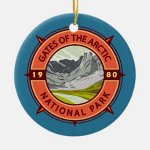 Ornamento De Cerâmica Portas do Parque Nacional Ártico
