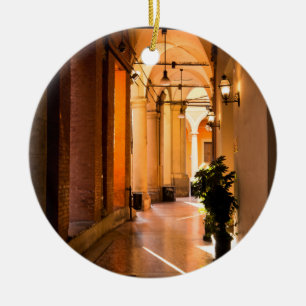 Ornamento De Cerâmica Portico na Bolonha, Italia