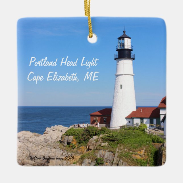 Ornamento De Cerâmica Portland Head Light Ornament (Frente)
