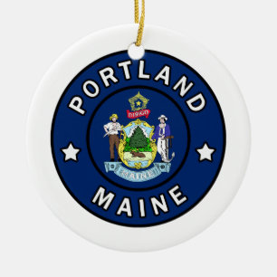Ornamento De Cerâmica Portland Maine