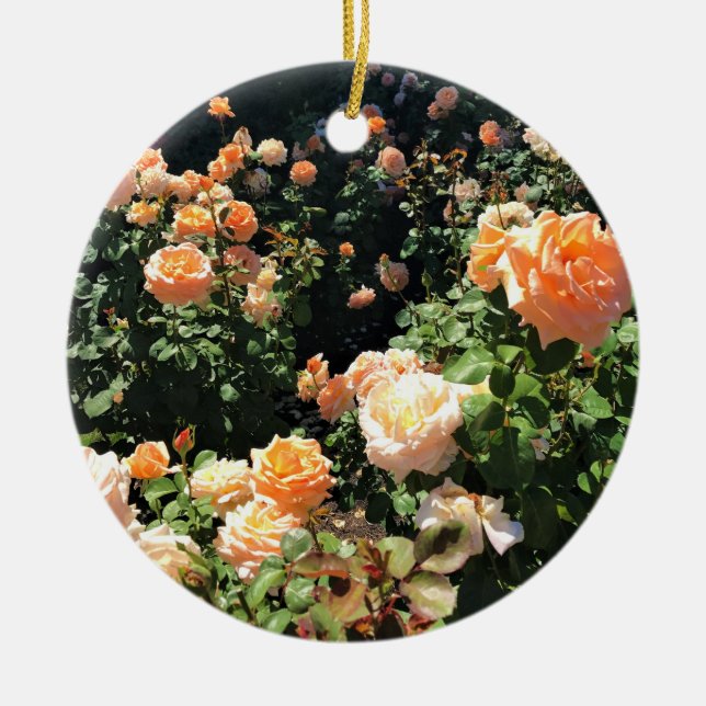 Ornamento De Cerâmica Portland Rosa Garden, OR (Frente)