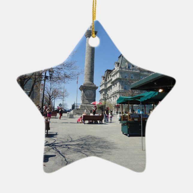 Ornamento De Cerâmica Porto velho de Montreal (Frente)