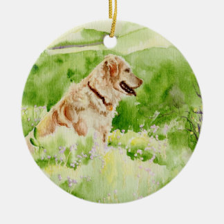 Ornamento De Cerâmica Possibilidade do golden retriever