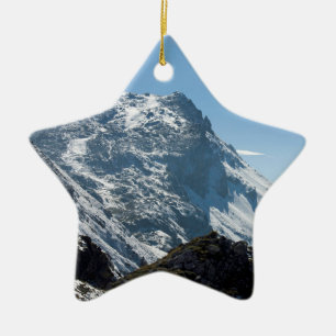 Ornamento De Cerâmica Poster de Cartão de Feriado de Suiça de Davos de
