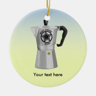 Ornamento De Cerâmica Pote de café expresso