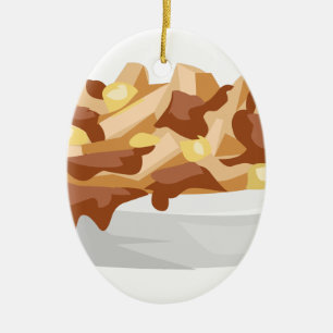 Ornamento De Cerâmica poutine