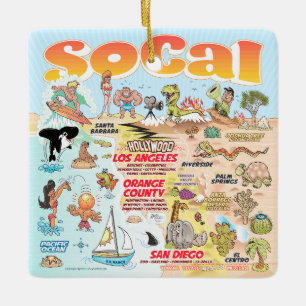 Ornamento De Cerâmica Praça SoCal