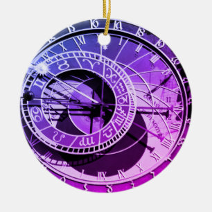 Ornamento De Cerâmica Praga - Relógio Astronômico - Orloj (Natal)