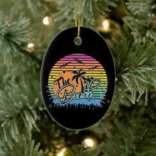 Ornamento De Cerâmica Praia