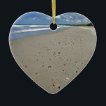 Ornamento De Cerâmica praia arenosa deserta<br><div class="desc">Areia tropical deserta,  Nicarágua</div>