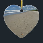 Ornamento De Cerâmica praia arenosa deserta<br><div class="desc">Areia tropical deserta,  Nicarágua</div>