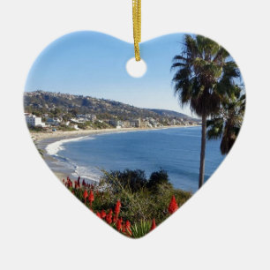 Ornamento De Cerâmica praia Califórnia de laguna