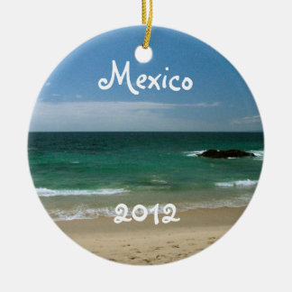 Ornamento De Cerâmica Praia mexicana Vista; Lembrança de México