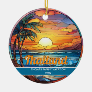 Ornamento De Cerâmica Praia personalizada da Tailândia