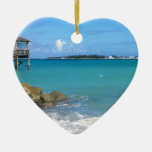 Praias de areia branca nas Bahamas