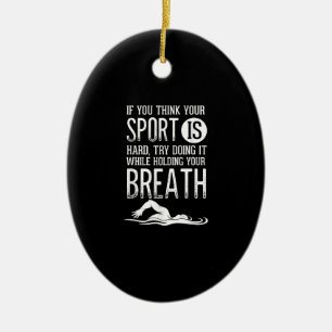 Ornamento De Cerâmica Prática Esportiva de Nadador Natação