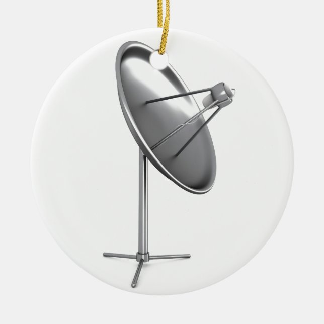 Ornamento De Cerâmica prato de satelite (Frente)