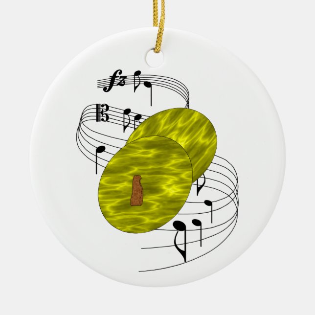 Ornamento De Cerâmica Pratos (Frente)