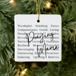 Ornamento De Cerâmica Praying Mama Ceramic Ornament