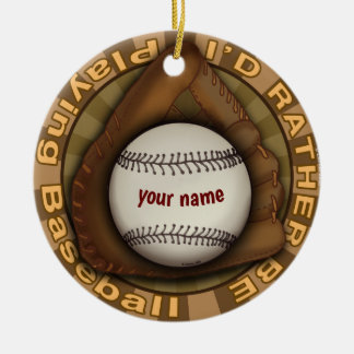 Ornamento De Cerâmica Preferencialmente Play Baseball
