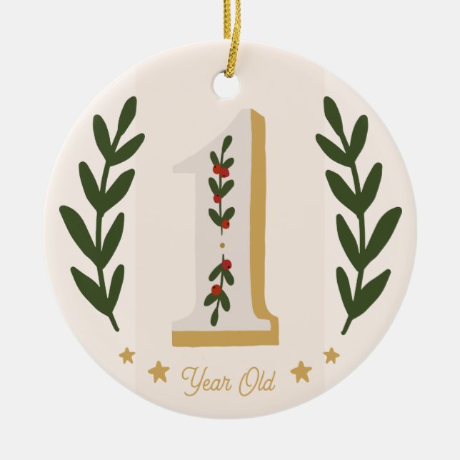 Ornamento De Cerâmica Premier Noël 1 (Frente)