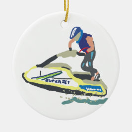 Ornamento De Cerâmica Prepare Jet Ski SuperJet