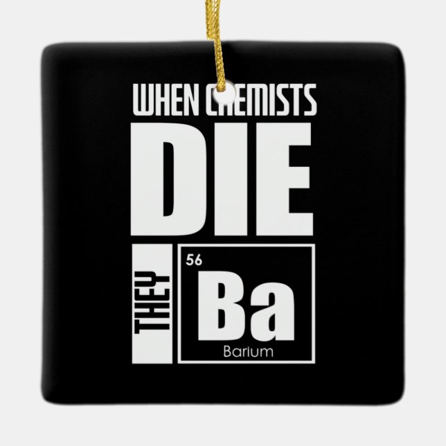 Ornamento De Cerâmica Presente cientista | Química adorável (Frente)