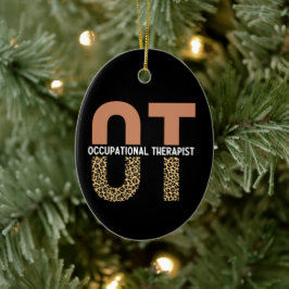 Ornamento De Cerâmica Presente de Apreciação OT Terapista Ocupacional
