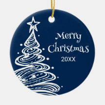 Presente de Árvore de Natal com Foto da Família