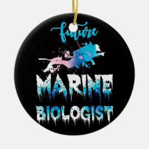 Ornamento De Cerâmica Presente de Biologia Estudante do Oceano Biológic