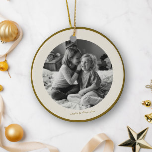 Ornamento De Cerâmica Presente de Foto Personalizado Dia das Mães Crianç