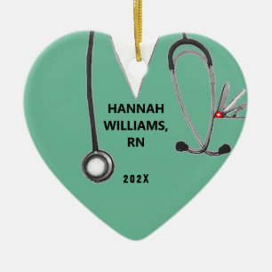 Ornamento De Cerâmica Presente de Graduação de Enfermeiro
