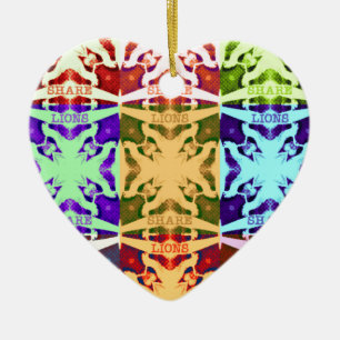 Ornamento De Cerâmica presente de leões Hakuna Matata