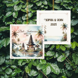 Ornamento De Cerâmica Presente de Lua de Mel Personalizado Bali Indonési