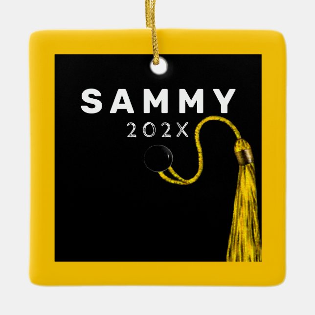 Ornamento De Cerâmica Presente de Manutenção de Graduação (Frente)