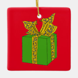 Ornamento De Cerâmica Presente de Natal