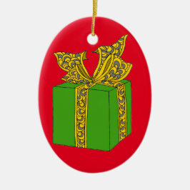 Ornamento De Cerâmica Presente de Natal