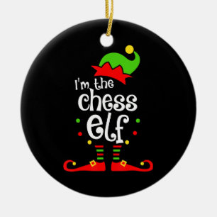 Ornamento De Cerâmica presente de natal de amigo da família de elf xmas