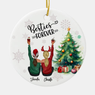 Ornamento De Cerâmica Presente de Natal Personalizado do Melhor Amigo 20