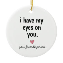 Presente de Ornamentação de Cerâmica 'Tenho Olhos