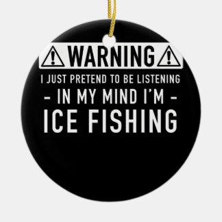 Ornamento De Cerâmica Presente de pesca de gelo
