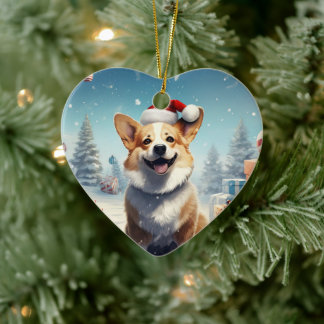 Ornamento De Cerâmica Presente de Pet Lover de Árvore de Pancel de Natal
