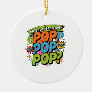 Ornamento De Cerâmica Presente de som engraçado do Chiropractor Pop