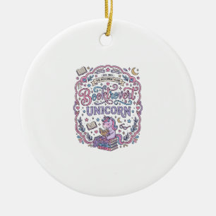 Ornamento De Cerâmica Presente Divertido Unicórnio Fofinho Desenho Unicó