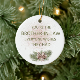 Ornamento De Cerâmica Presente do cunhado Vintage