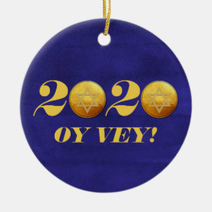Ornamento De Cerâmica Presente Hanukkah Covid 2020 Moeda Oy Vey