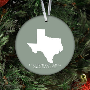 Ornamento De Cerâmica Presente para Casais Clientes Amigos no Texas